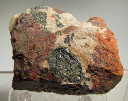 Franklinite,  Zincite - Franklin, Franklin Mining District, Sussex Co., New Jersey, USA