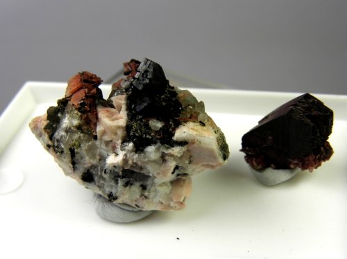 Babingtonite- Oltrefiume quarry Baveno VB  Italy