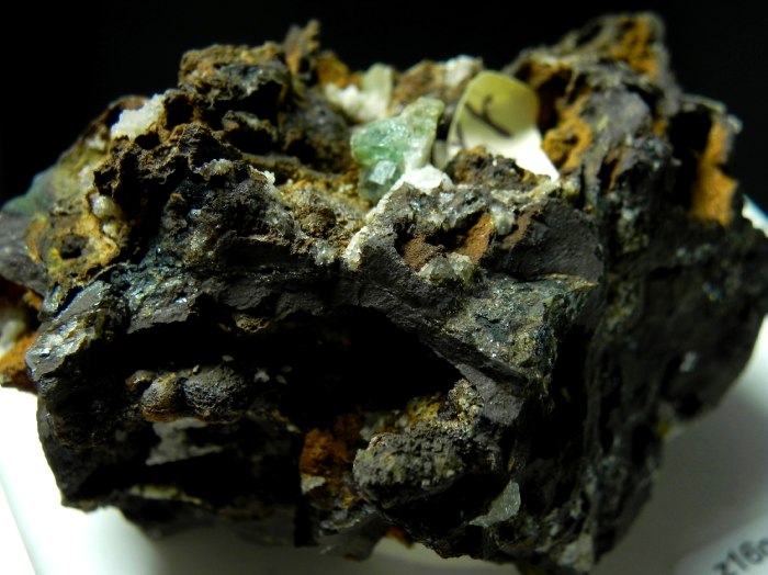 Green Anglesite - Montevecchio mine Sardinia Italy