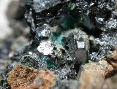 Chalcocite  -  Gambatesa mine,  Graveglia Valley,  Gnova, Italy