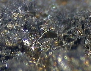 Millerite - Eugenia Mine, Bellmunt del Priorat, Priorat, Tarragona, Catalonia, Spain
