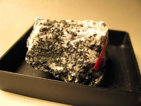 Cerite (CE) - Poudrette quarry, Mont Saint-Hilaire, Rouville RCM, Montérégie, Québec, Canada