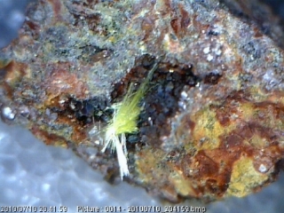 Uranophane - Madawaska Mine, Faraday Township, Bancroft District, Hastings Co., Ontario, Canada