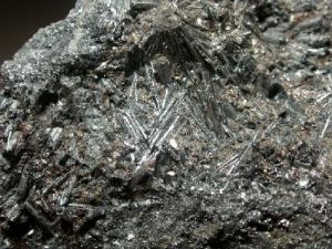Cylindrite - Santa Cruz Mine, Poopó town, Poopó Province, Oruro Department, Bolivia