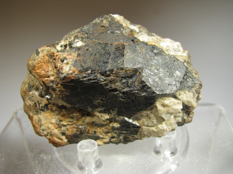 Gadolinite (Y) - Slobrekka Pegmatite, Frikstad, Iveland, Aust-Agder, Norway