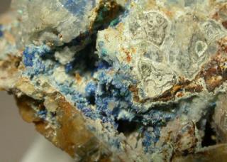 Linarite & Antlerite  -     Rosas, Iglesiente, Sardinia, Italy
