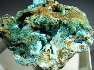 Carbonatecyanotrichite -  Serrabottini, Massa Marittima, Grosseto Province, Tuscany, Italy