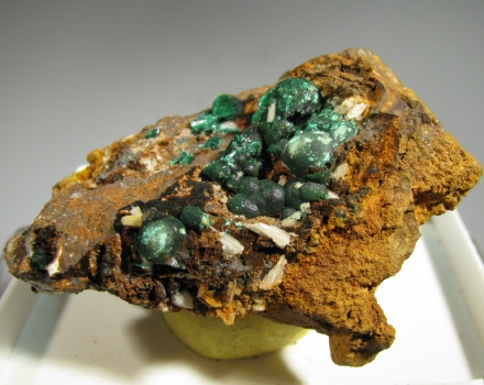 Malachite, Cerussite - Montevecchio Mine, Sardinia, Italy