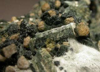Traversellite   -  Traversella Mine, Torino, Piedmont, Italy